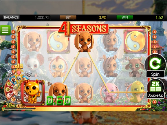 4 Seasons: Winter slot gameplay